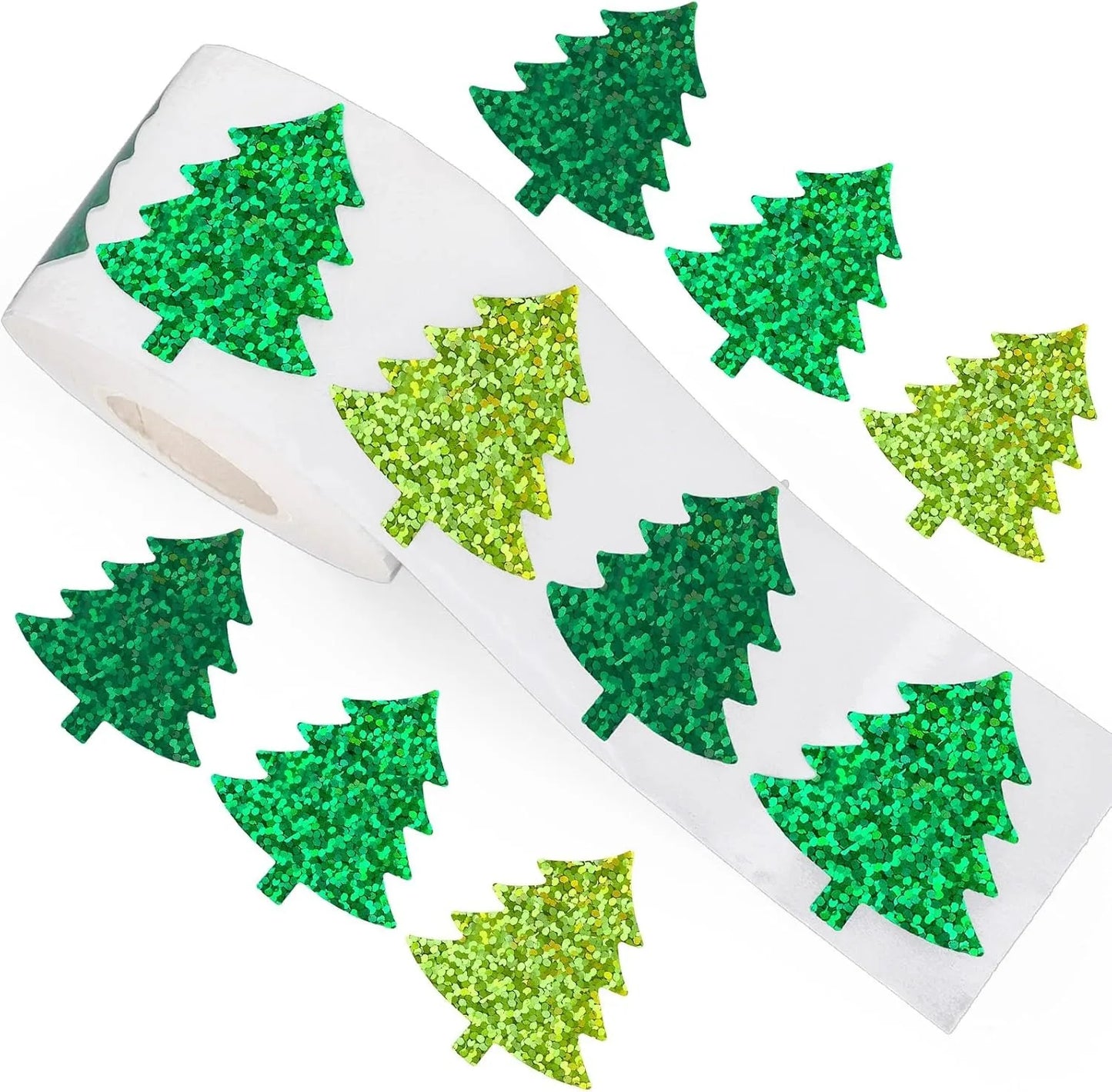 Christmas Tree Glitter Stickers