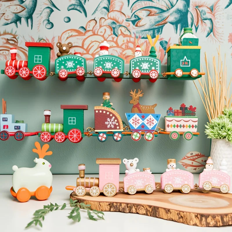 Christmas Wooden Train