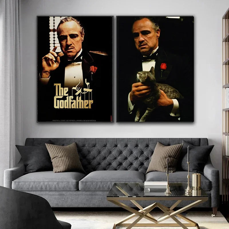 Classic Gangster Movie Actor Wall Art Pictures | Home Decoration