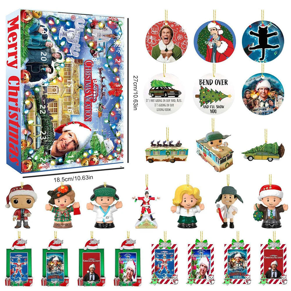 Christmas Classic Movie Advent Calendar | Festival Theme Calendar | Home Countdown Calendar
