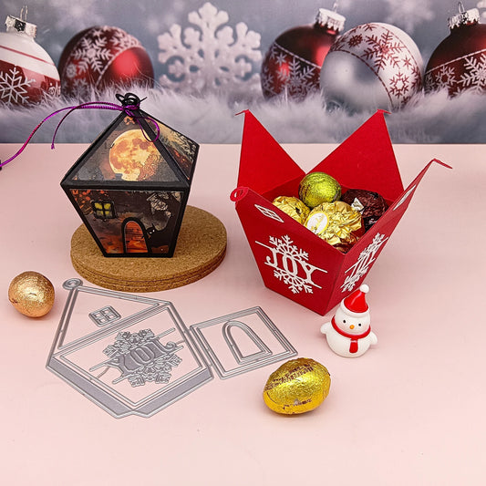 Christmas Holiday Lamp Gift Box Candy Box