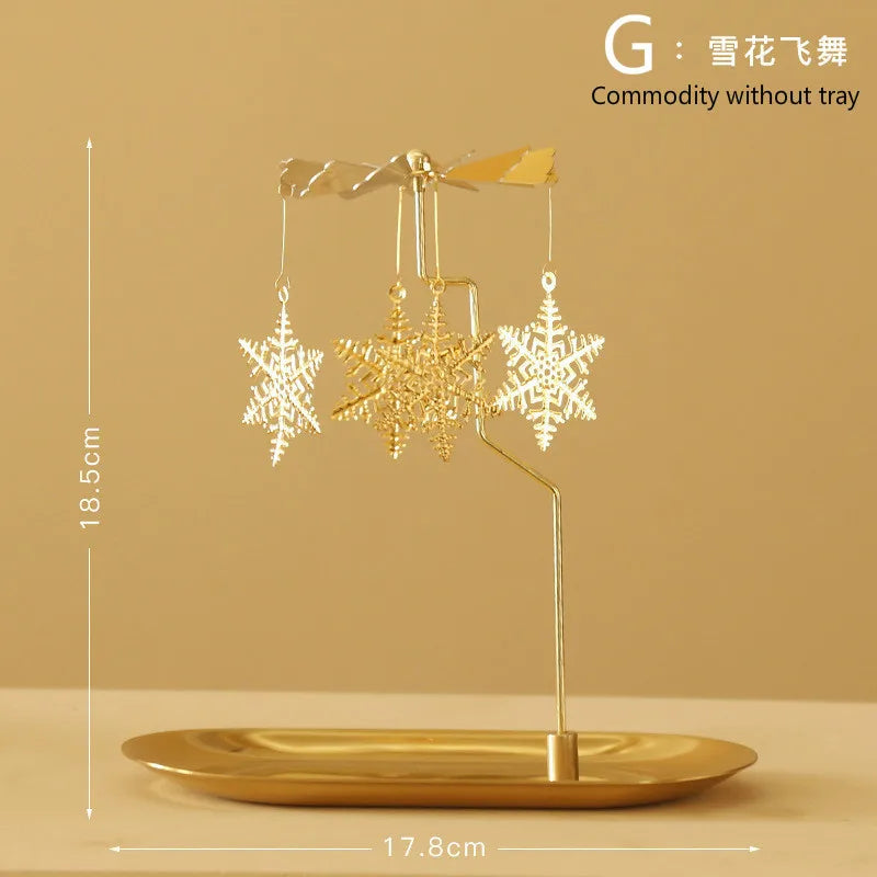 Tray Rotating Candlestick Scented