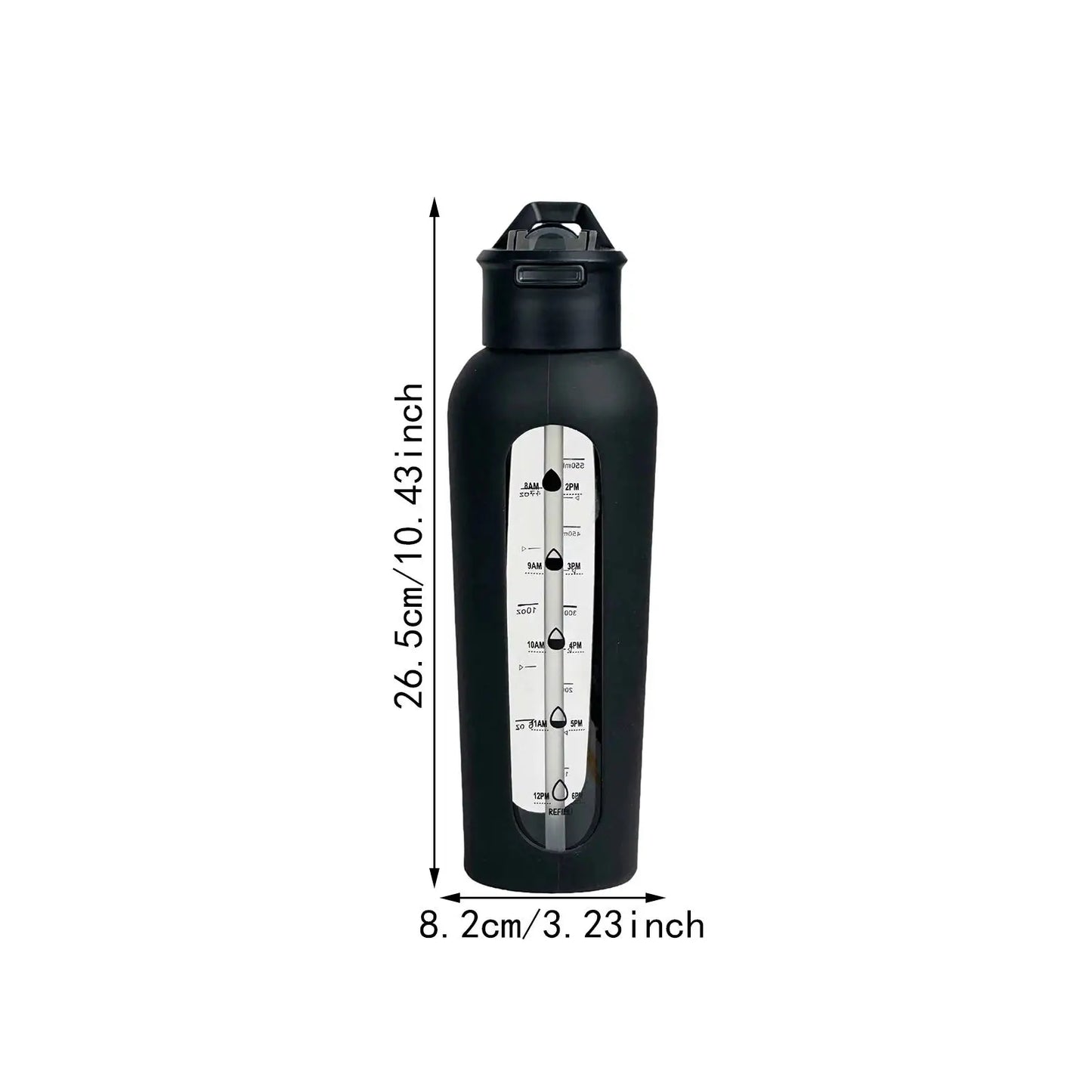 Water Bottle with Silicone Sleeve