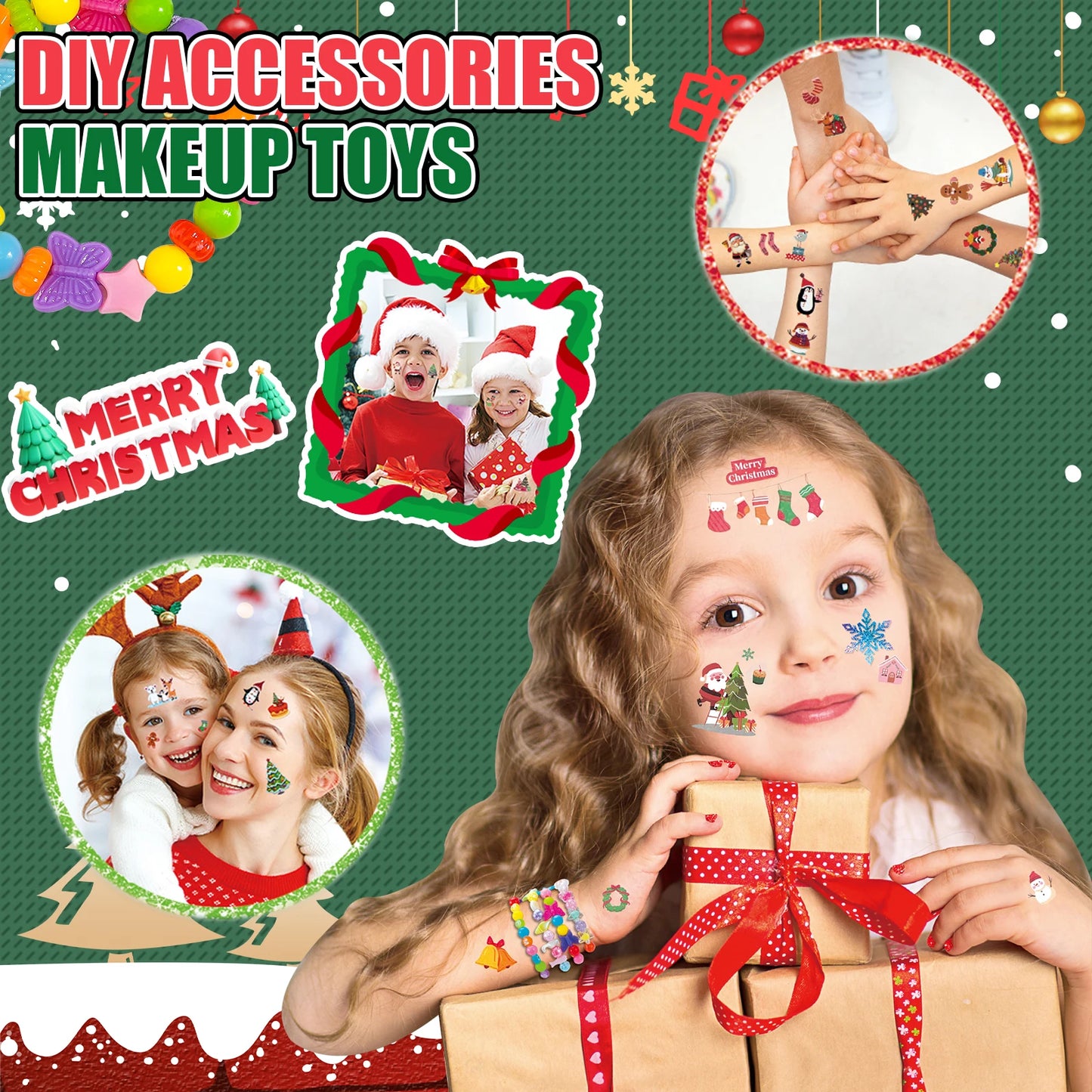 Christmas Makeup Set For Children | Hairpins | Necklaces | Jewellery