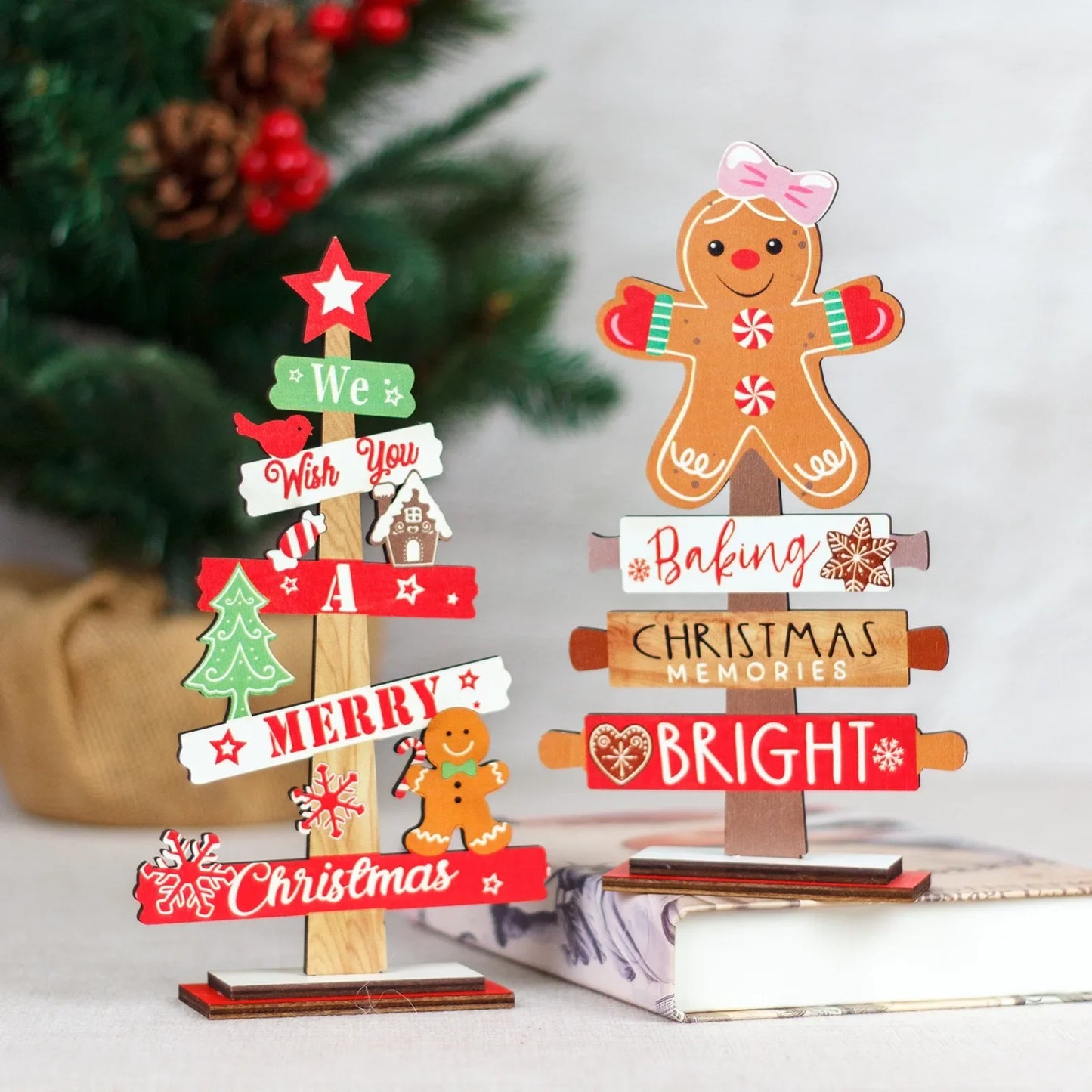 Christmas Wooden Creative Xmas Tree