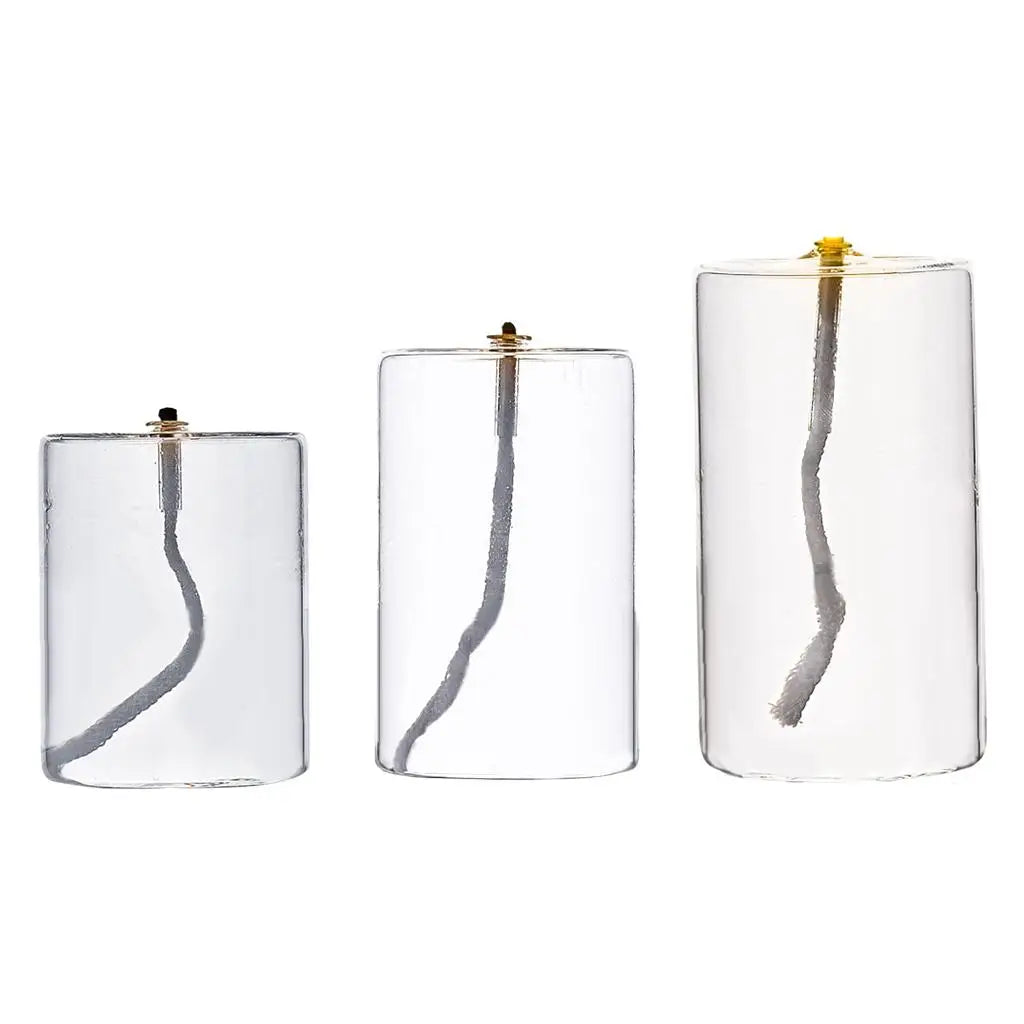 Refillable Glass Oil Candle