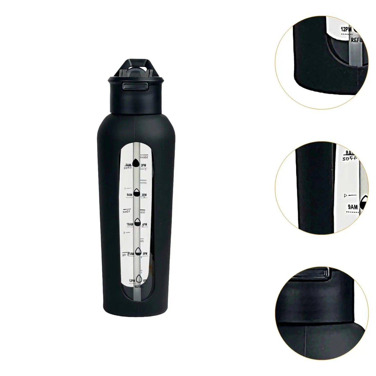 Water Bottle with Silicone Sleeve