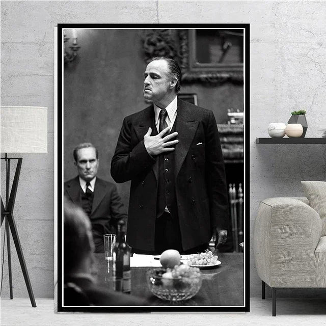 Classic Gangster Movie Actor Wall Art Pictures | Home Decoration