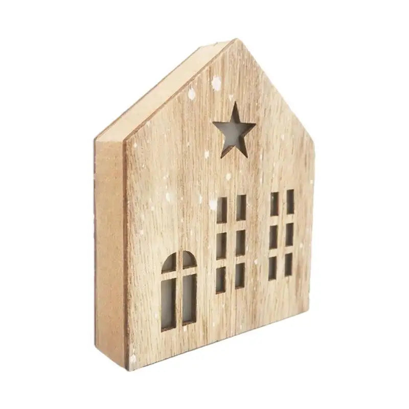 Christmas Wooden House Decoration
