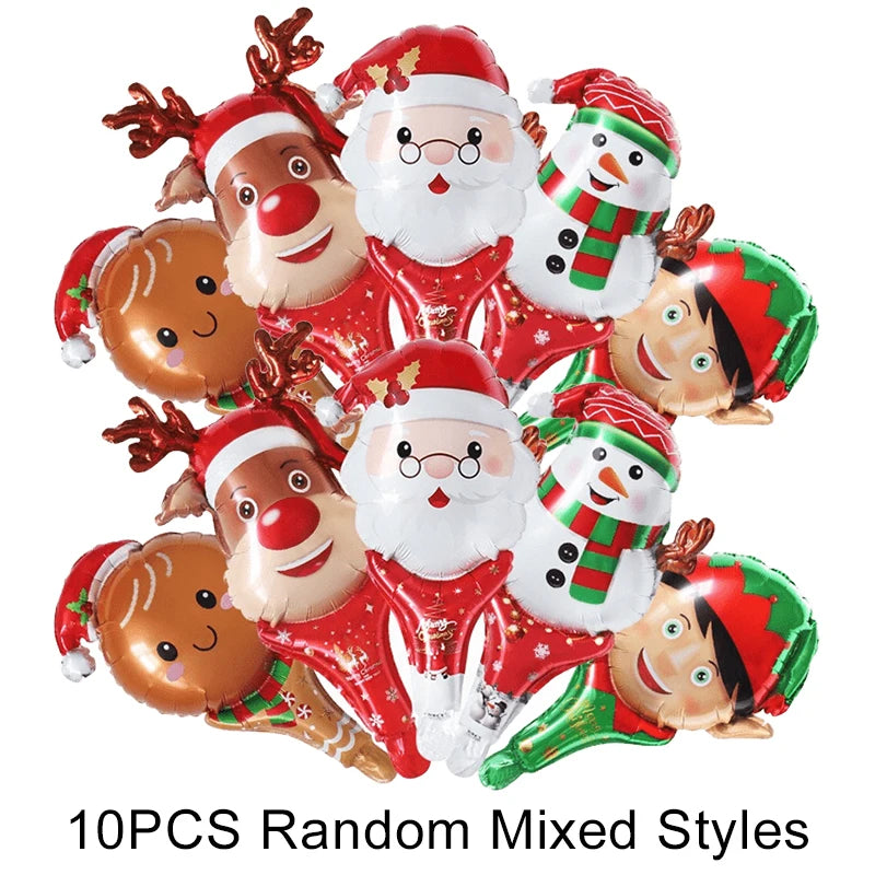 10PCS Christmas Balloons Decoration