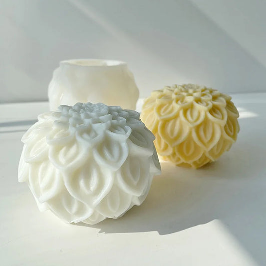 Flower Ball Candle Decoration Mold DIY Aromatherapy Candle Mould
