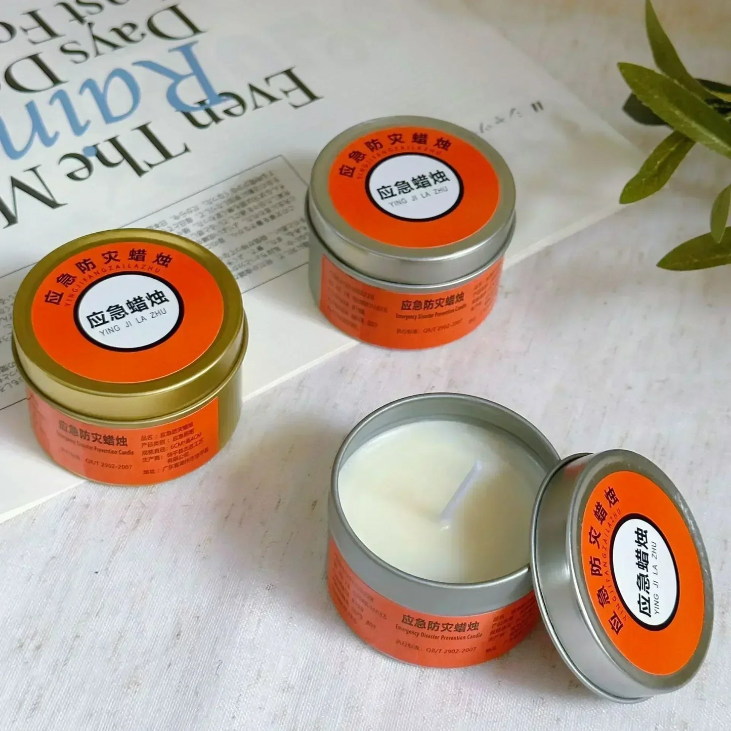 Emergency Candles for Household Power Outages Windproof Smokeless