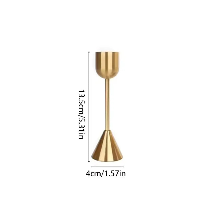 Luxury Golden Color Metal Candle Holders