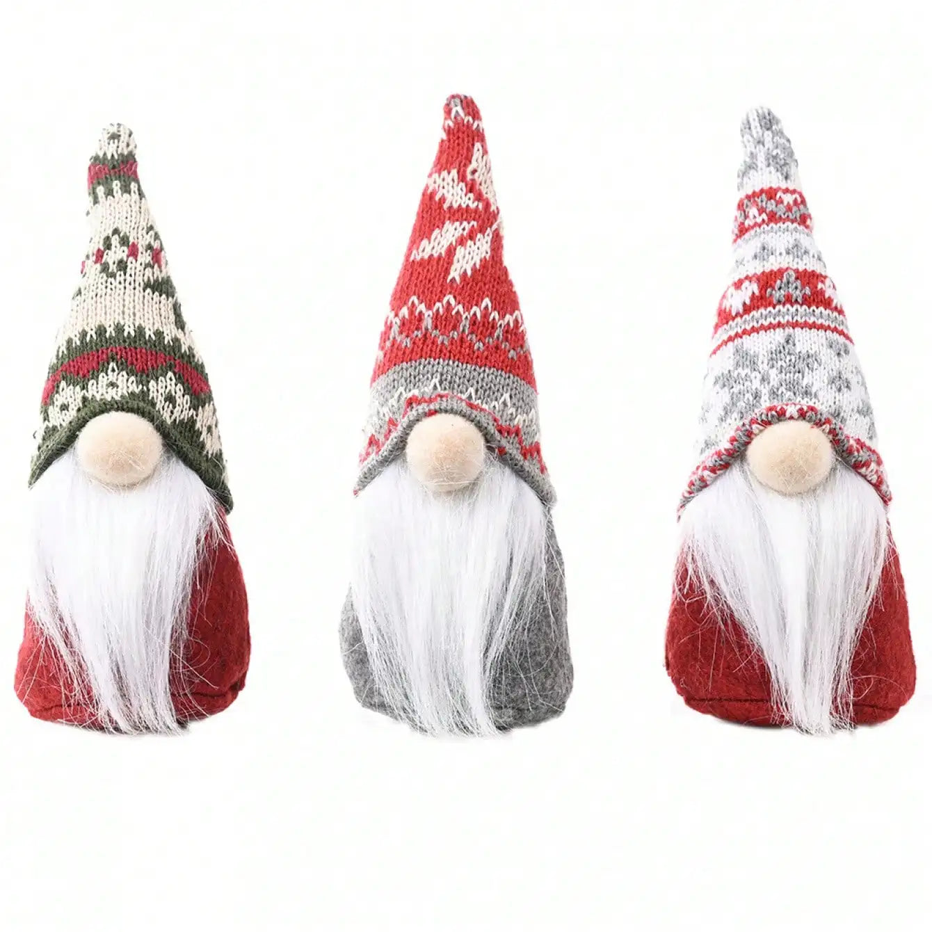 Christmas Decoration Gnome Doll Snowflake Knitted