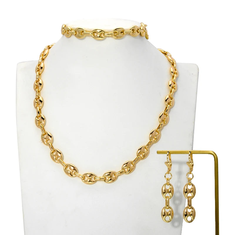 18K Gold Jewellery Set