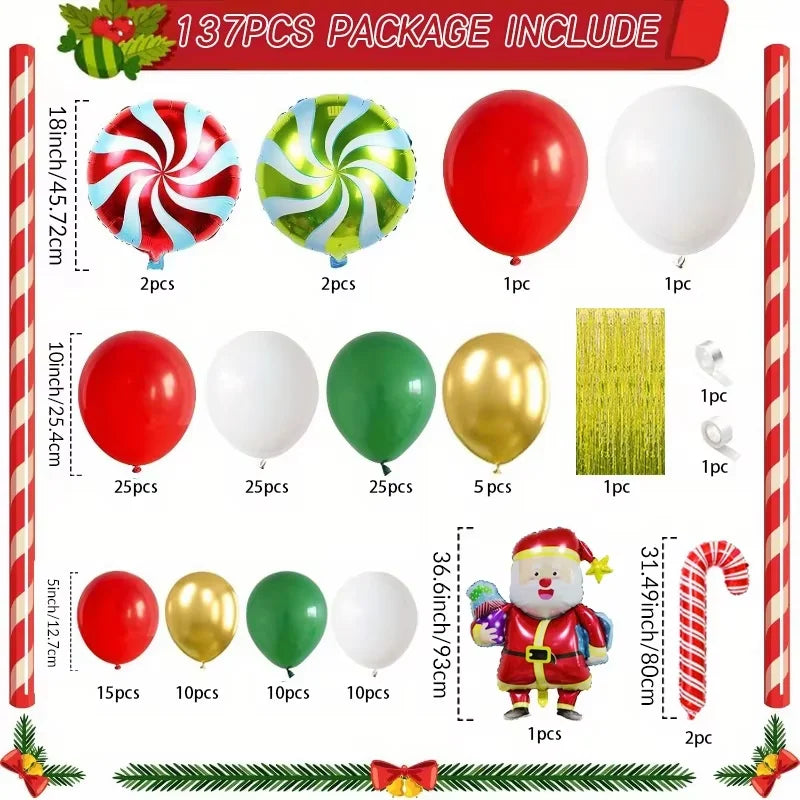 135 Christmas Sets Decorations for New Year's Parties | Family Gatherings Christmas Parties Inside and Outside