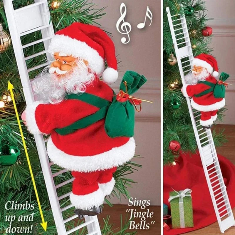 Christmas Electric Climbing Santa Decoration