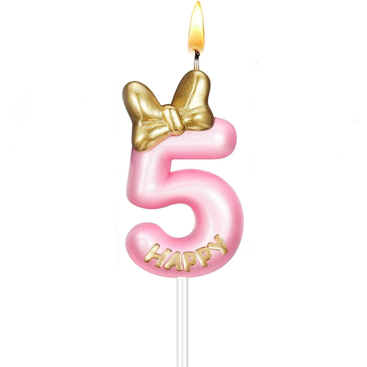 Pink Birthday Candle