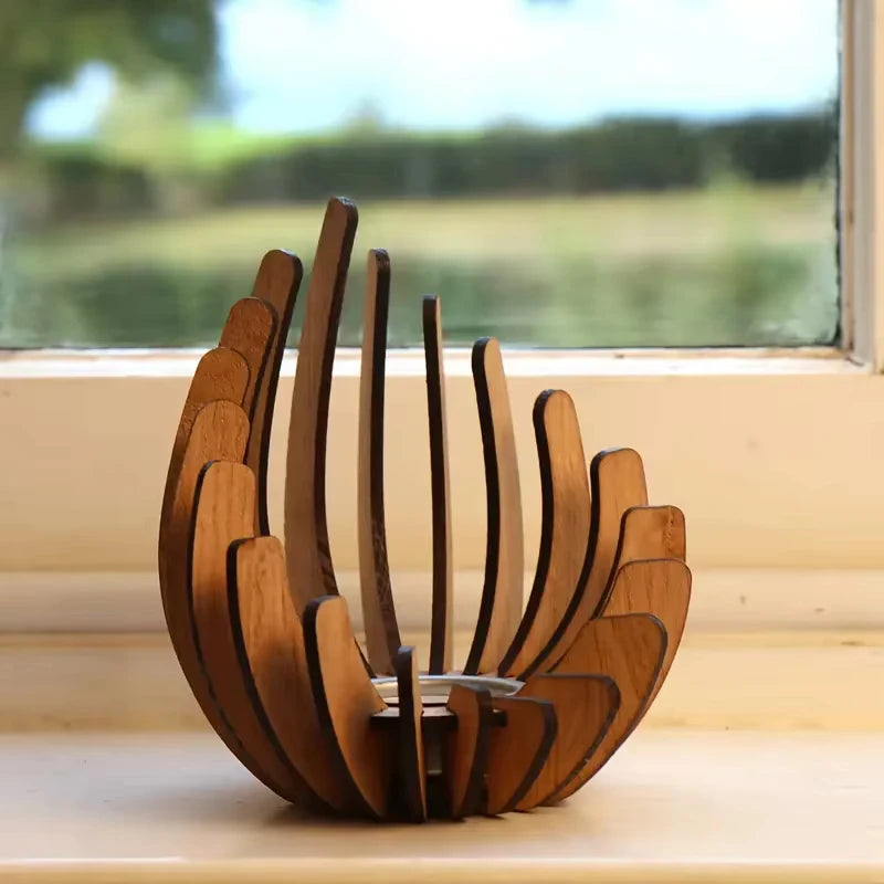 Handmade Wooden Candle Holder