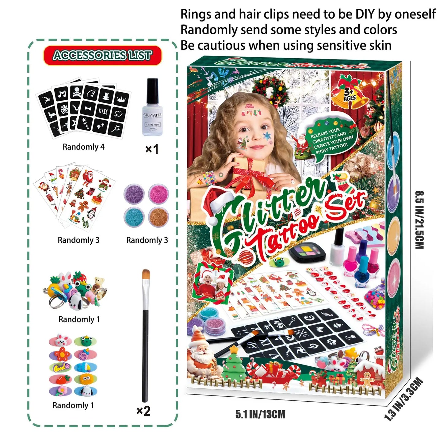 Christmas Makeup Set For Children | Hairpins | Necklaces | Jewellery