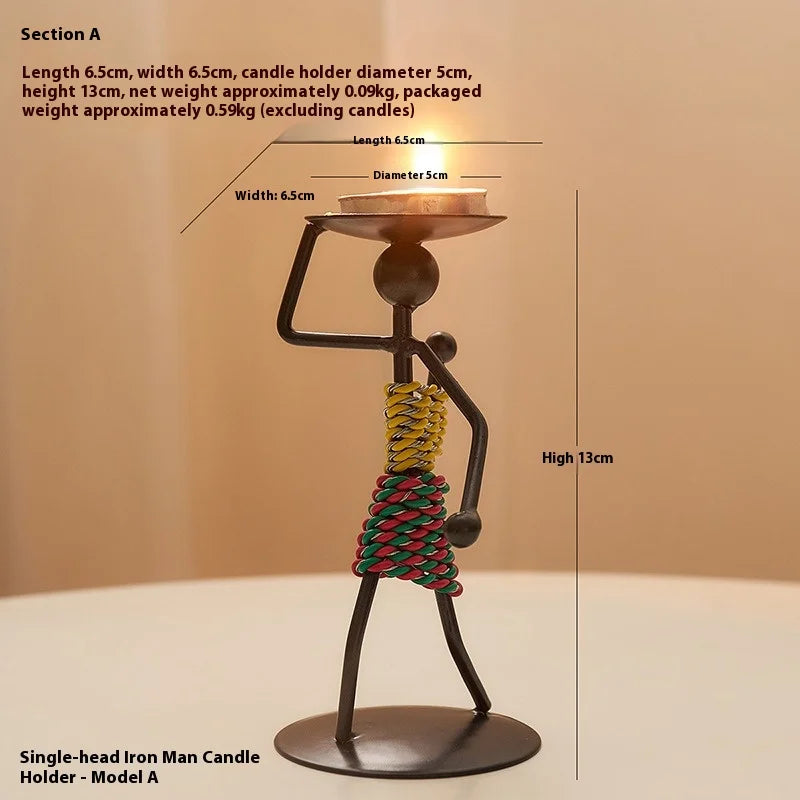 Luxury Table Decoration | Candle Holder | Iron Home Candle Holder