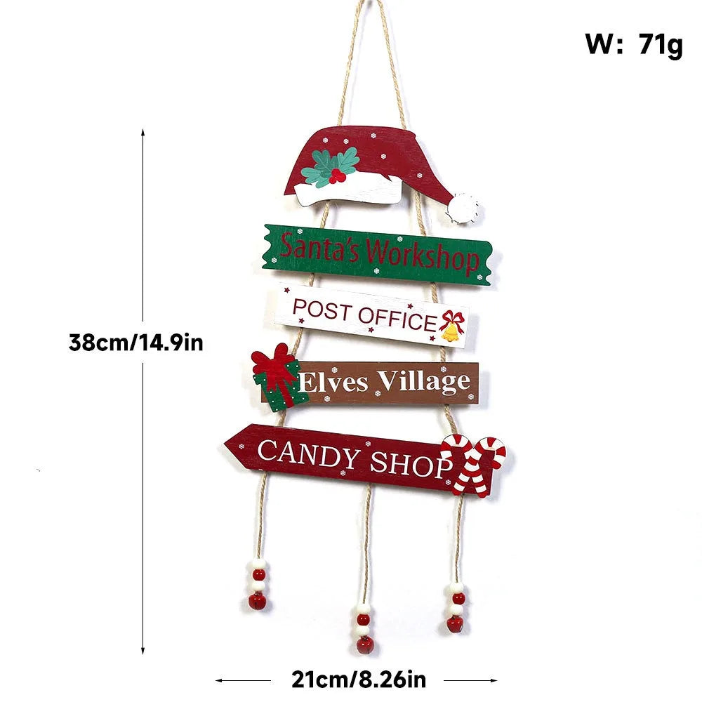 Christmas Hanging Pendant Wooden