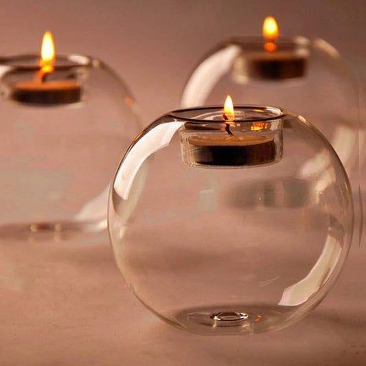 Glass Candle Holder