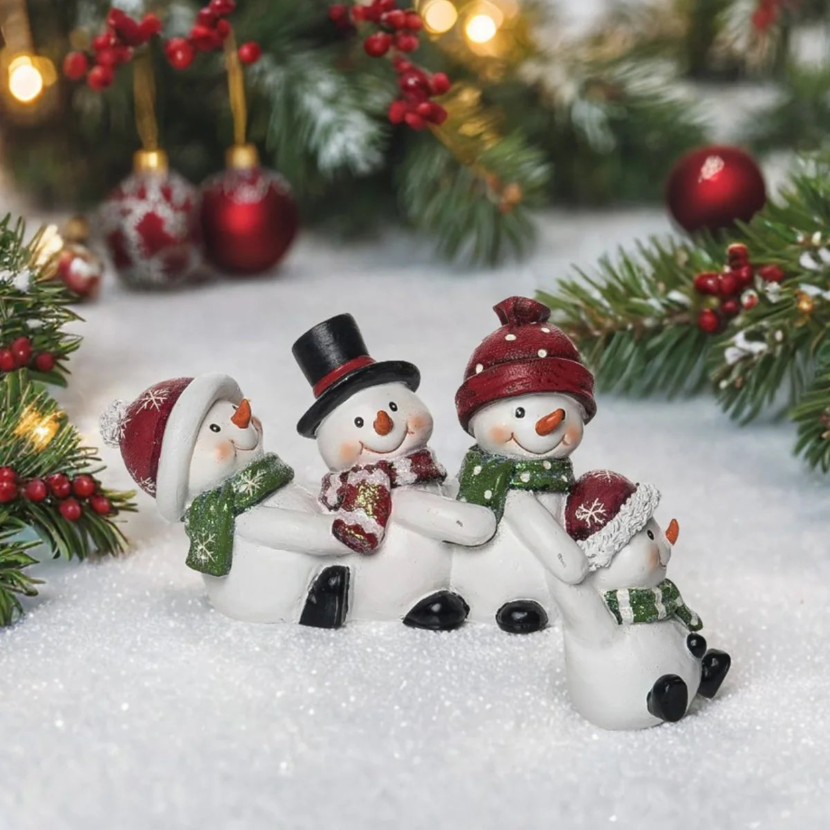 Christmas Resin Snowman Winter Decoration