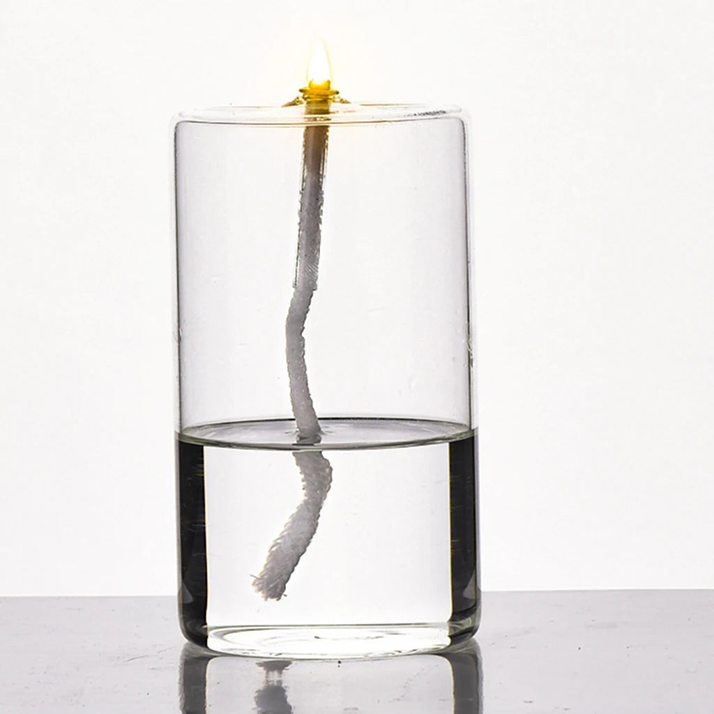 Refillable Glass Oil Candle