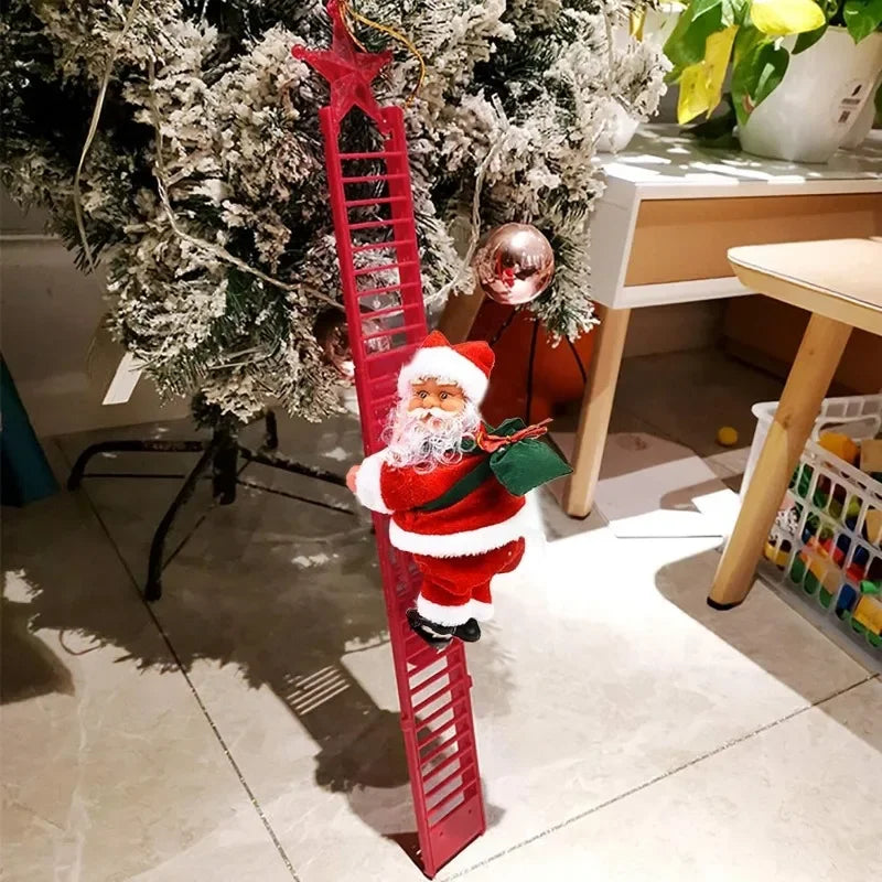 Christmas Electric Climbing Santa Decoration