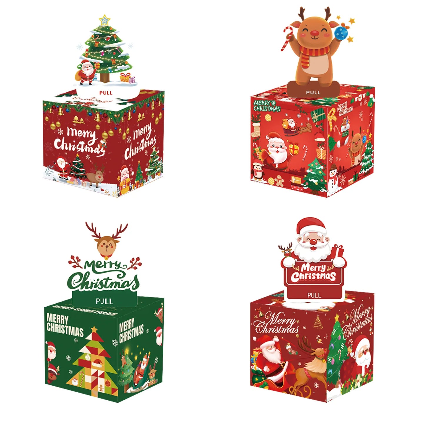 Christmas Money Box Collection With Santa | Holiday Party Decorations