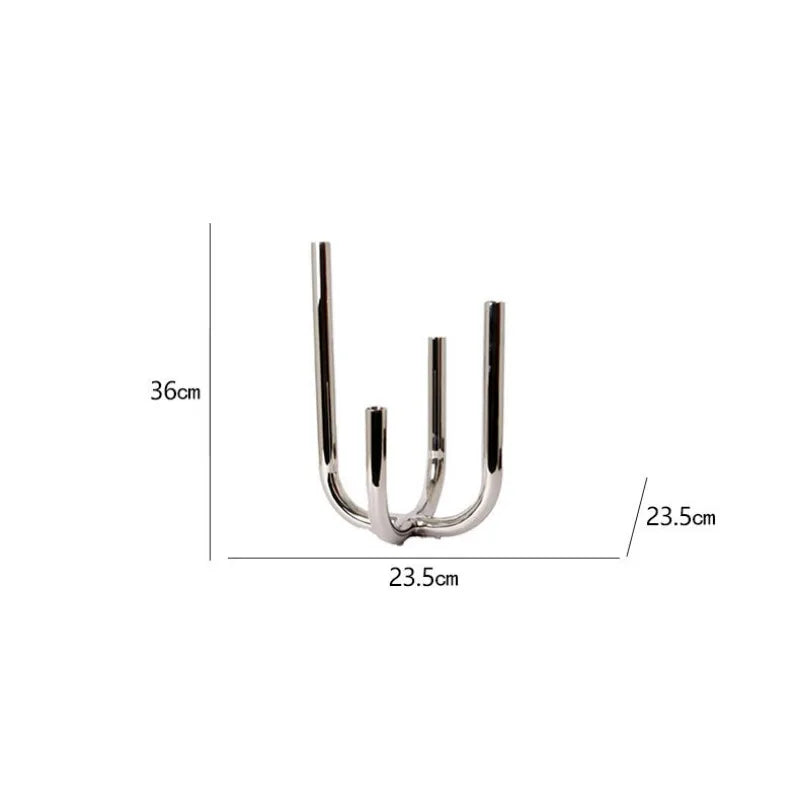 Modern Four Head Metal Candle Holders