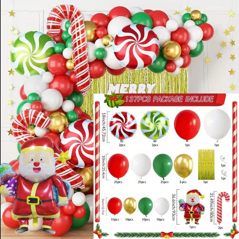 135 Christmas Sets Decorations for New Year's Parties | Family Gatherings Christmas Parties Inside and Outside