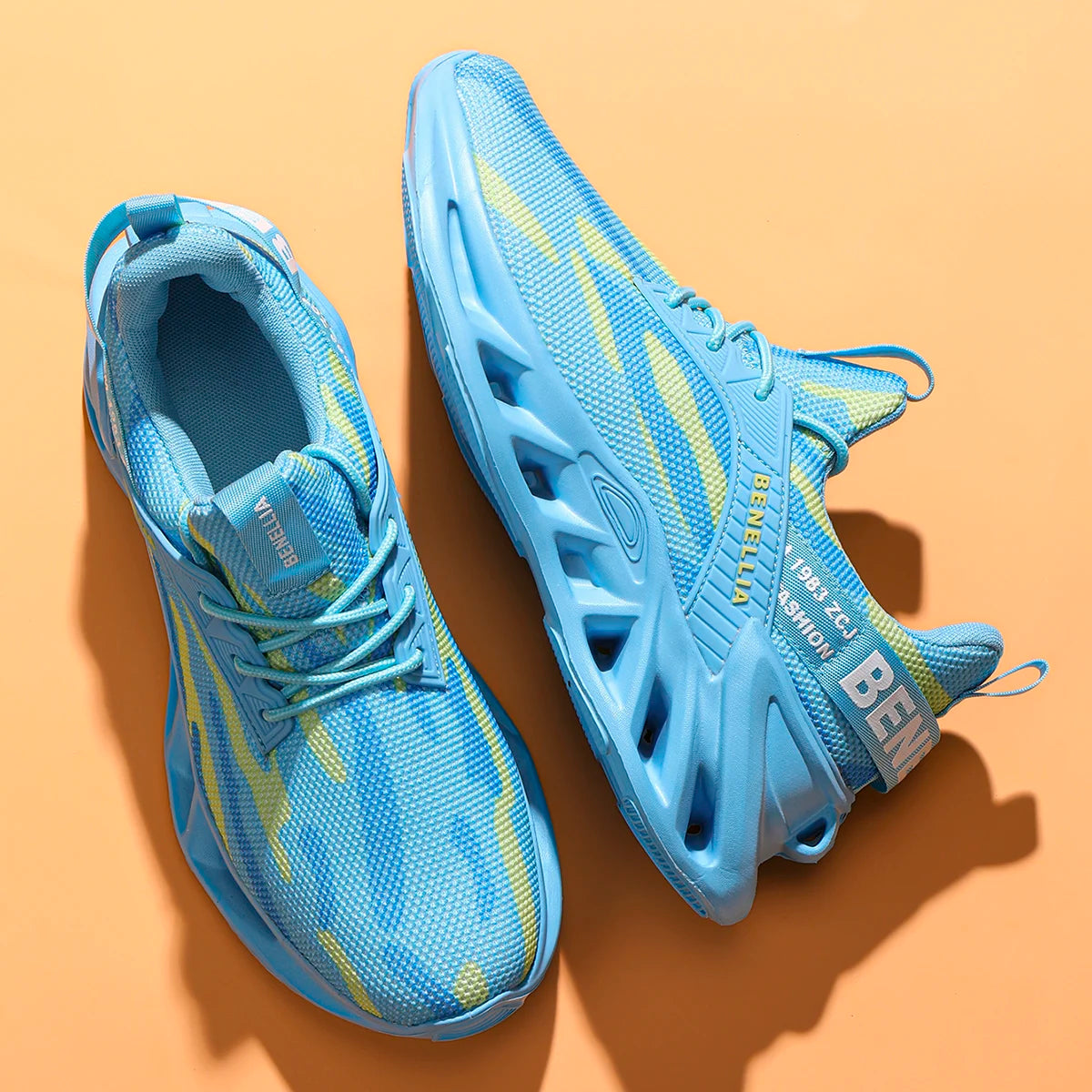 Unisex sports shoes thick soled, non slip and lightweight running