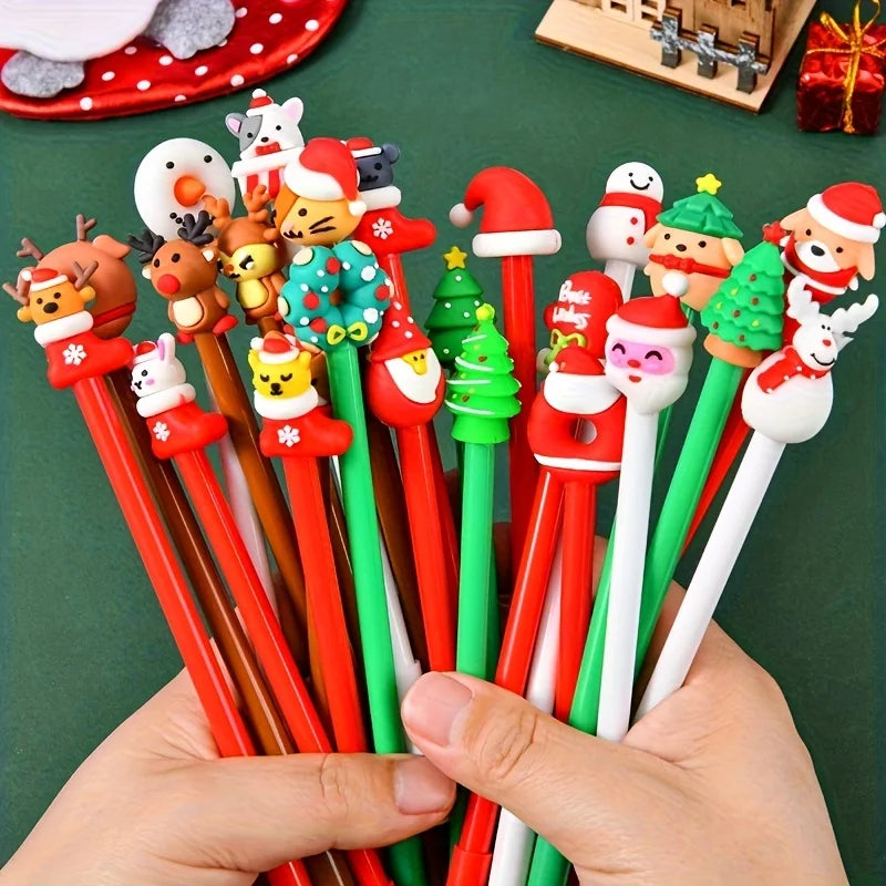 12 Christmas Themed Neutral Pens