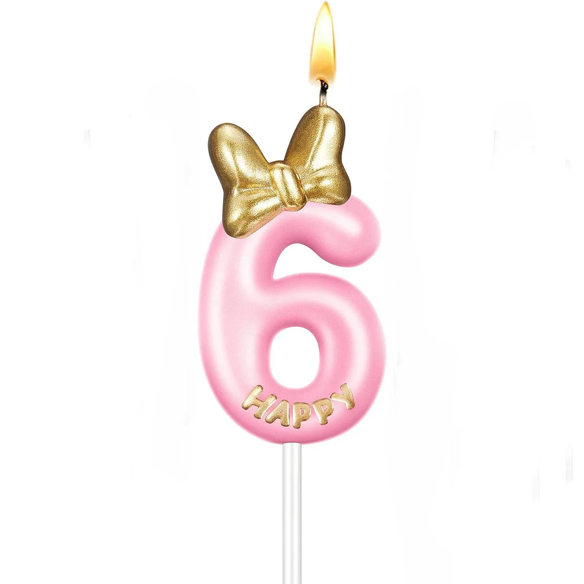 Pink Birthday Candle