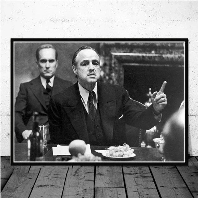 Classic Gangster Movie Actor Wall Art Pictures | Home Decoration
