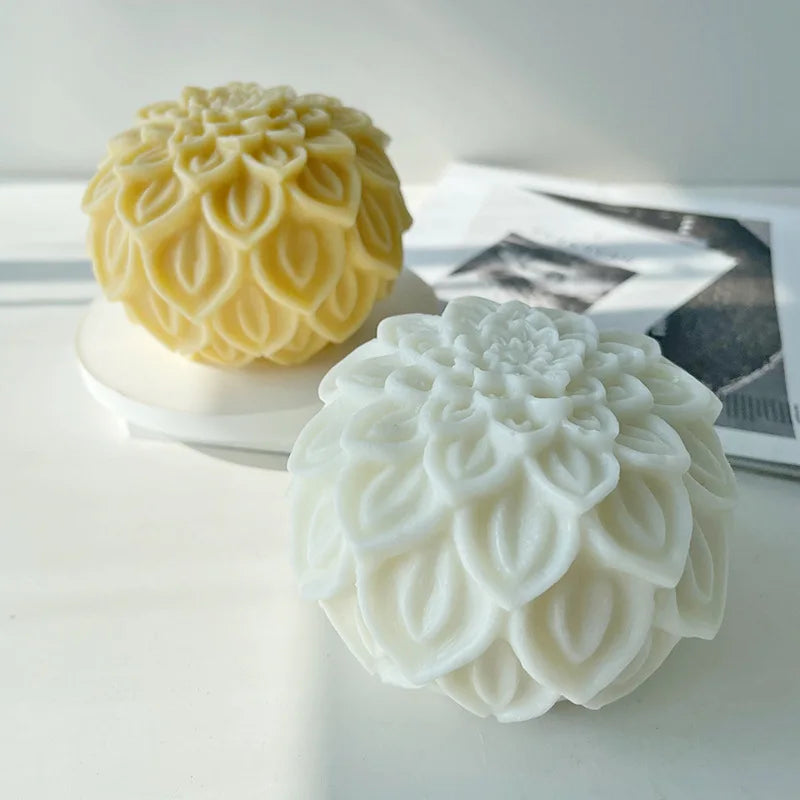 Flower Ball Candle Decoration Mold DIY Aromatherapy Candle Mould