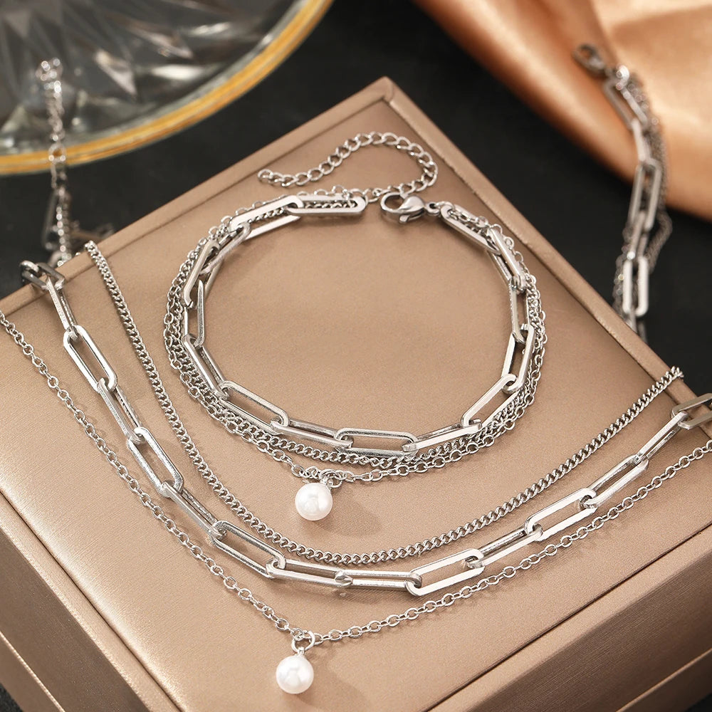 Stainless Steel Jewelry Set