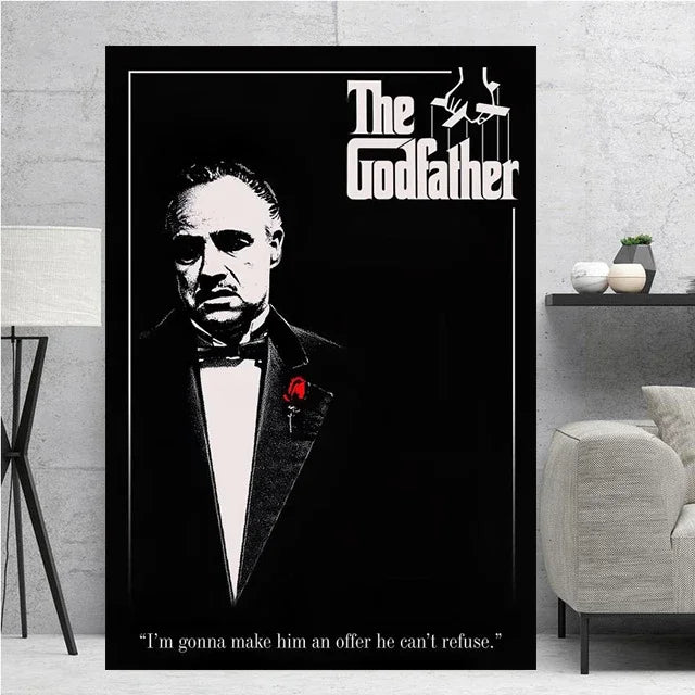 Classic Gangster Movie Actor Wall Art Pictures | Home Decoration
