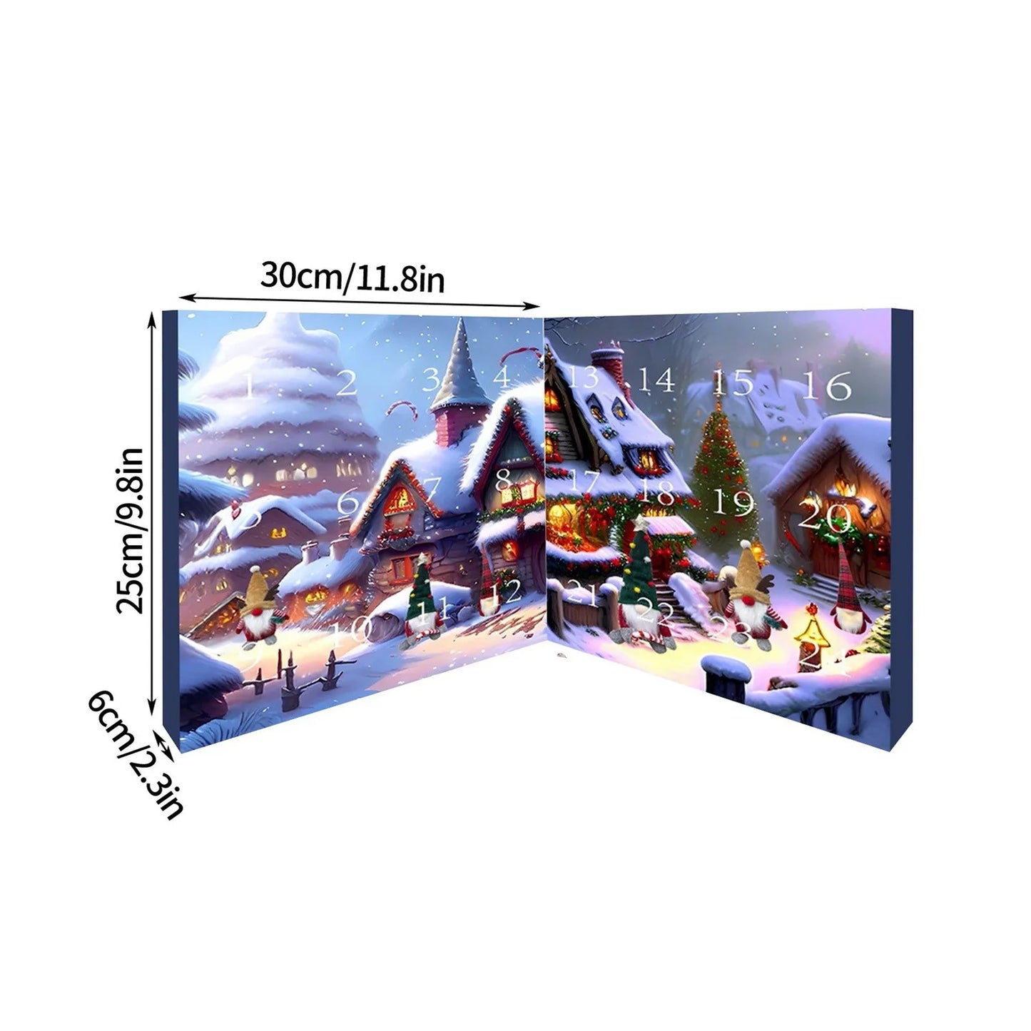 24 Christmas Holiday Gnome Countdown Calendars | Countdown Holiday Party Toys Set for Kids/Adults Gifts Toys Supplies