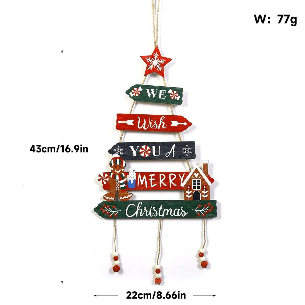 Christmas Hanging Pendant Wooden
