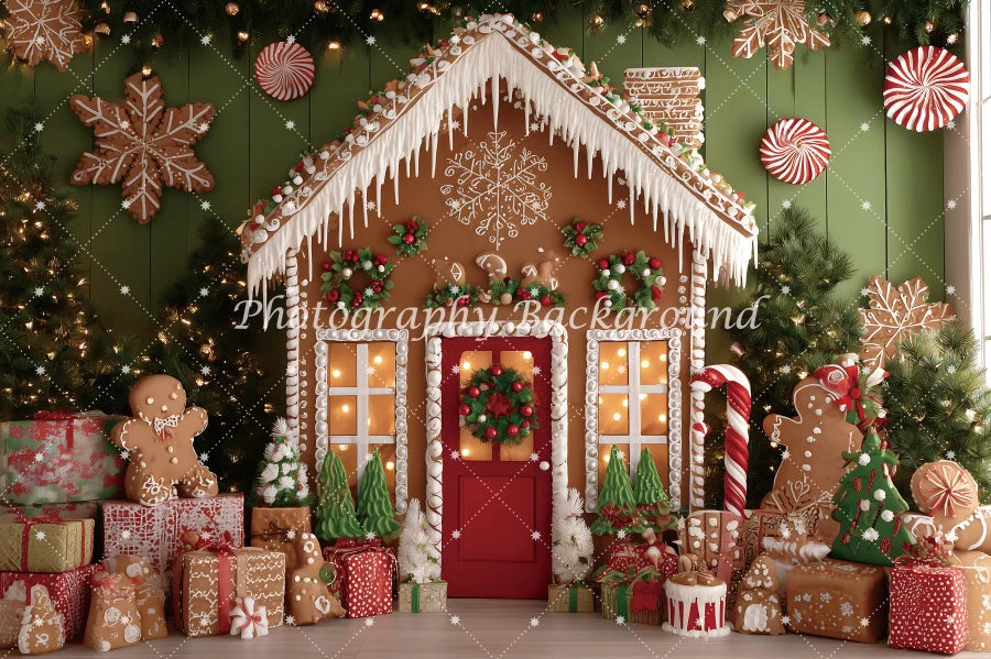 High Quality Christmas House backgrounds for photographs | House Decorations