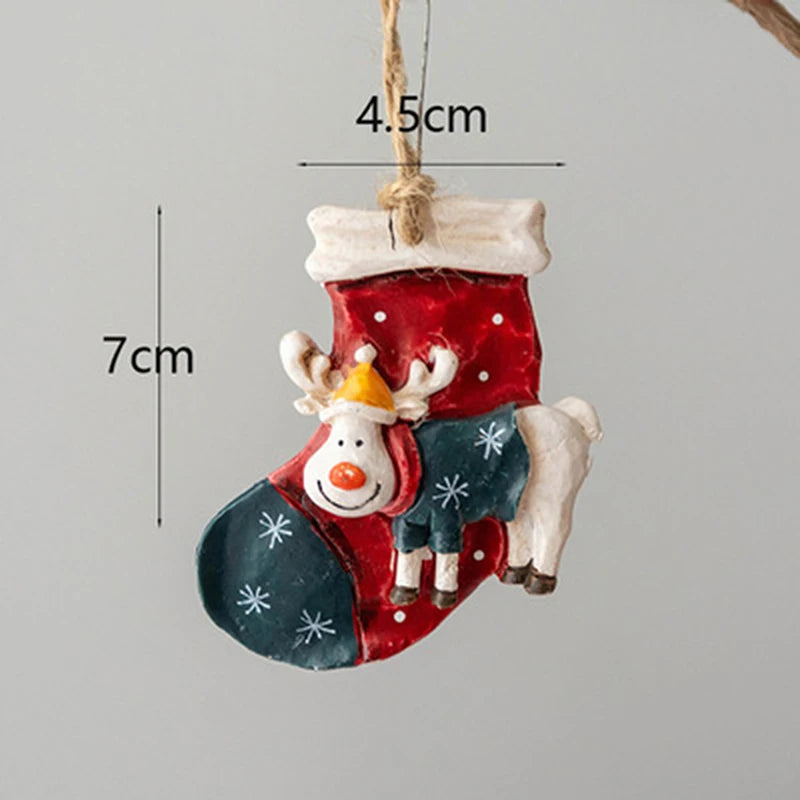 Horse Christmas Socks Tree Decoration