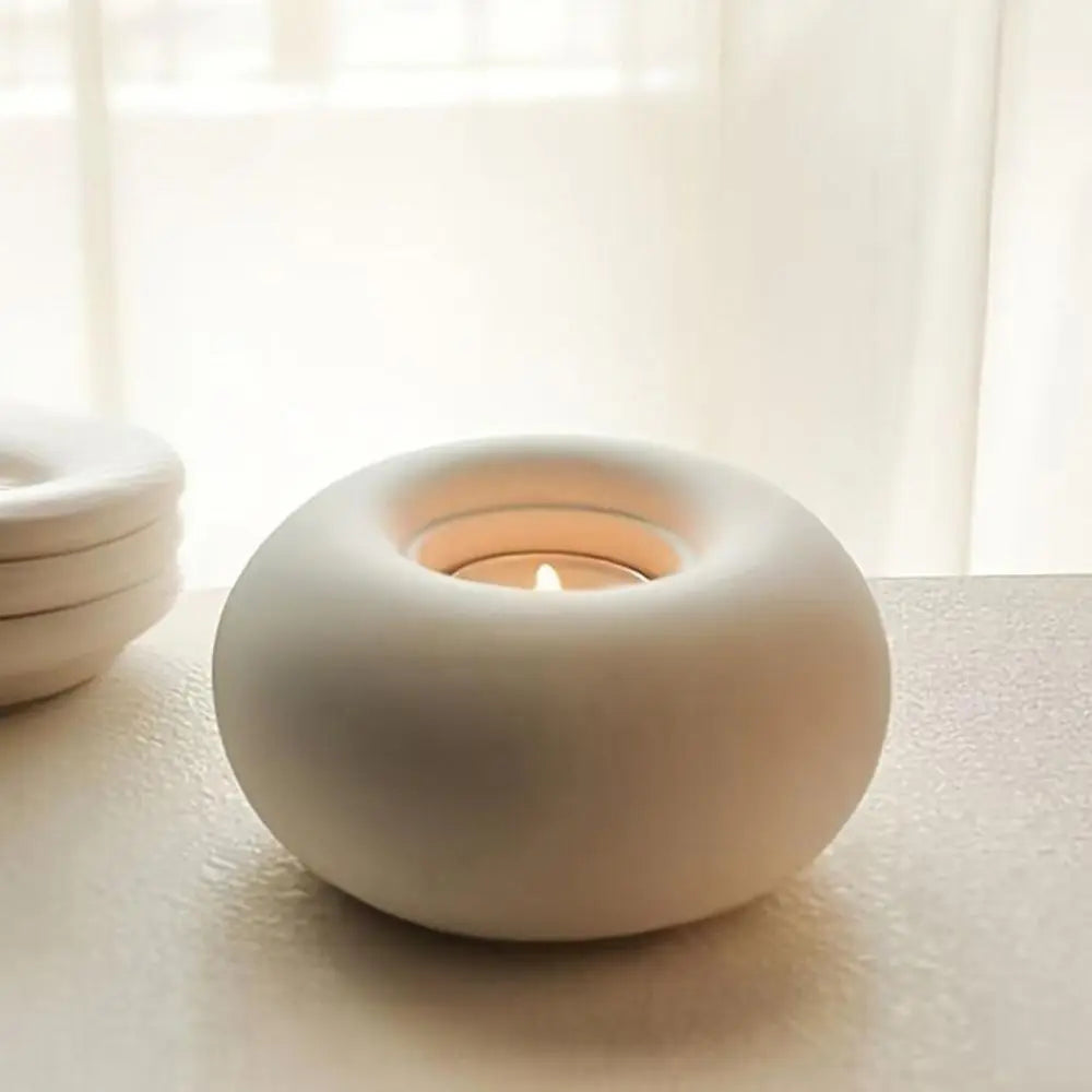 Ceramic Candle Holder | Modern Decorative