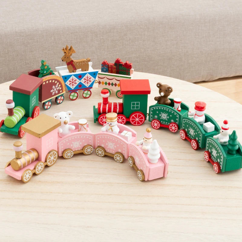 Christmas Wooden Train