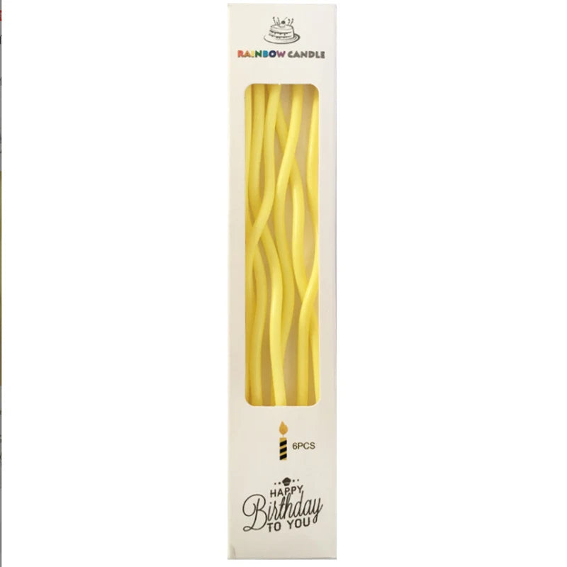 Curved Birthday Cake Candles