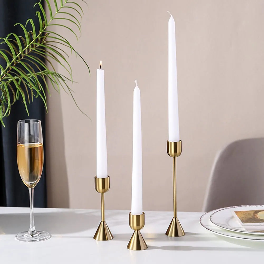 Luxury Golden Color Metal Candle Holders