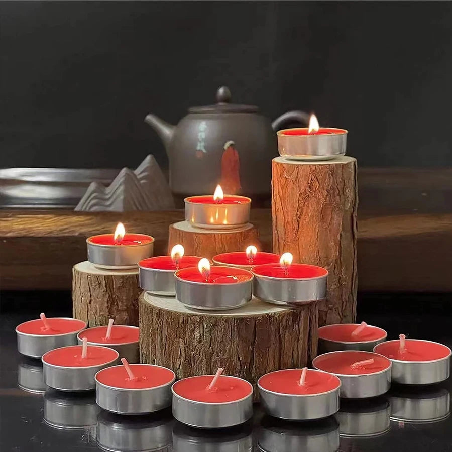 10/50 small sized candles for parties and home decoration wishing parties, extending burning time by 2 hours