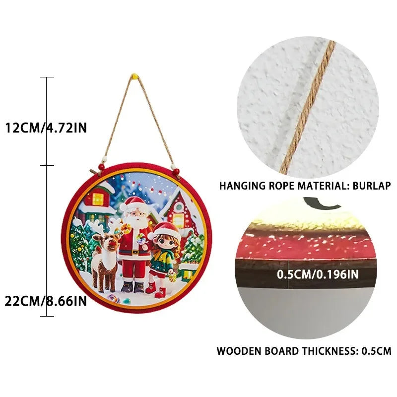 Christmas Hanging Pendant Wooden
